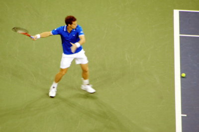 Murray forehand, 2009 US Open, New York City
