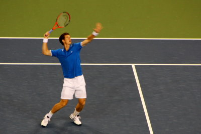 Andy Murray Overhead smash, 2009 US Open, New York City