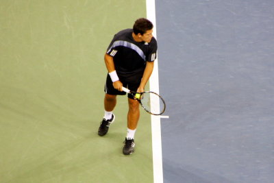 Taylor Dent serve, 2009 US Open, New York City