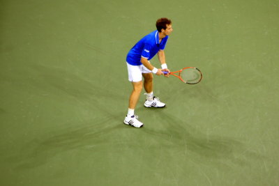 Murray waits for the serve, 2009 US Open, New York City