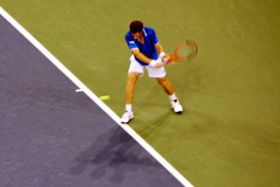 Murray backhand, 2009 US Open, New York City