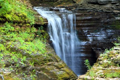 First view of waterfalls, Watkins Glen State Park, NY