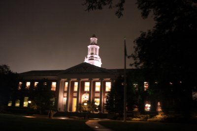 Harvard Business School at night, Boston