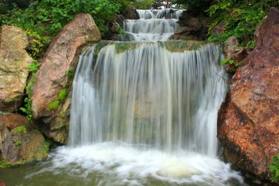 Waterfall garden, Chicago Botanical Garden