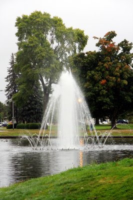 Fountain in the park, Portland, Maine