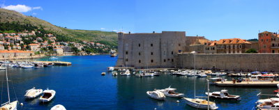 Panorama, Dubrovnik City Harbor, St. John Fortress built by Paskoje Miličević