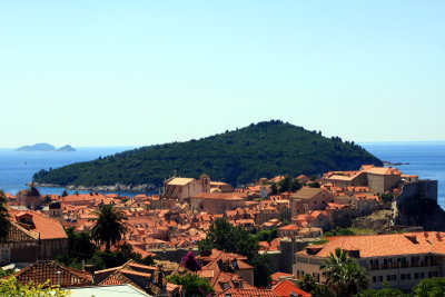 Dubrovnik Old town with Lokrum