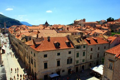 Stradun Street and Dubrovnik Old Town