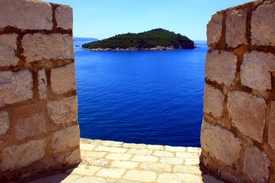 Opening the view on Lokrum Island