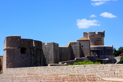 Walls of Dubrovnik Old Town with Minceta Tower