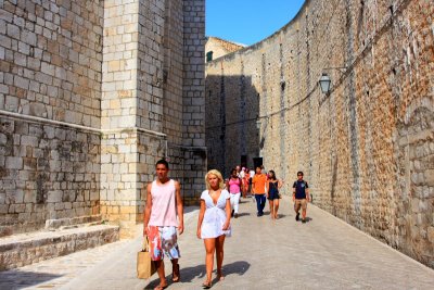 Svetog Dominika, Entrance to the Walled city through Ploce Gate, Dubrovnik