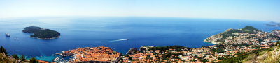 Panorama, Dubrovnik and Lokrum Island