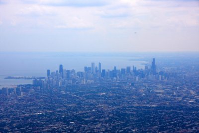 Chicago from an airplane