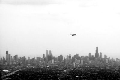 Arriving in Chicago, Black and White