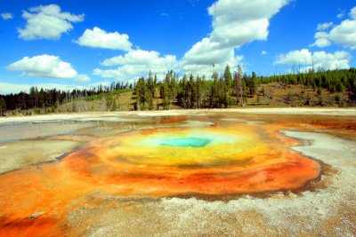 Chromatic Spring, Upper Geyser Basin - Yellowstone National Park