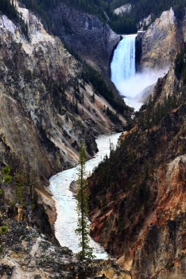 The Upper Falls and the Yellowstone River - Yellowstone National Park