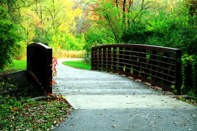 Rock Cut State Park, Illinois - Bridge on the trail