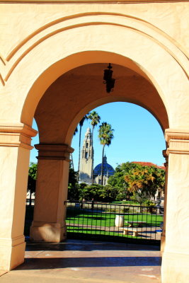 The California Bell Tower and San Diego Museum of Man, Balboa Park, San Diego