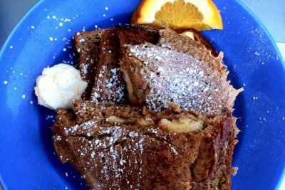 Cafe 222, The Best Thing Bobby Flay Ever Ate - Banana and Peanut Butter French toast