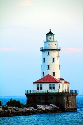 Chicago Harbor Lighthouse, Lake Michigan