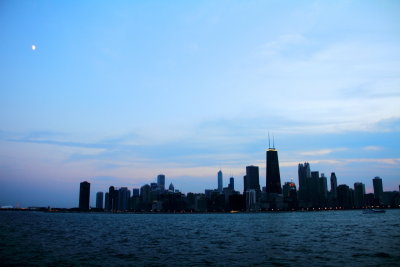 Chicago skyline from Lake MIchigan