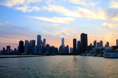 Chicago from the sunset cruise on Lake Michigan