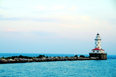 Chicago Harbor Lighthouse, Lake Michigan