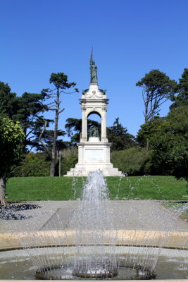 Memorial to Francis Scott Key designed by William Wetmore Story,  Statue, Golden Gate Park, San Francisco, California