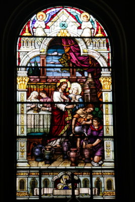 Stained glass window, Sts. Peter and Paul Church, San Francisco