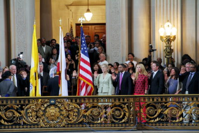 Swearing in ceremony, City Hall, Civic Center, San Francisco