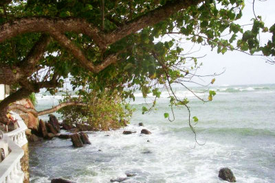 Natural diving board, Sri Lanka