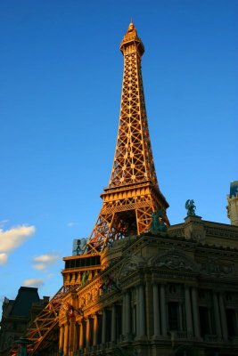 Eiffel tower at the Paris Hotel, Las Vegas, NV