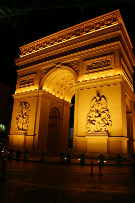 Arc de Triomphe at night, Las Vegas, NV