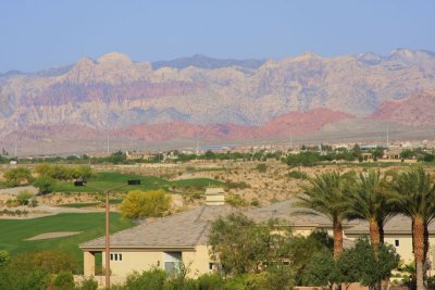 Vegas, a valley surrounded by Red Rock Hills, Red Rock Canyon, Nevada