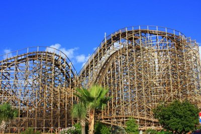 Kemah Boardwalk Bullet roller-coaster