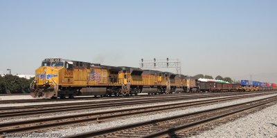 UP Coal Westbound @ Dolores Yard, Long Beach CA 9-26-2008