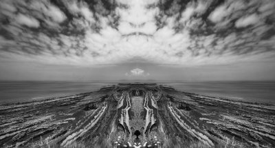 Kilve Black and white beach/ edit for impact..jpg