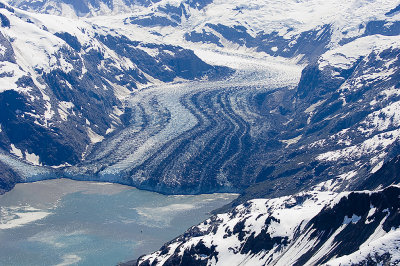 Glacier from air
