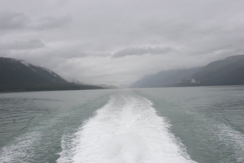 Leaving Juneau on a smaller boat heading for a glacier