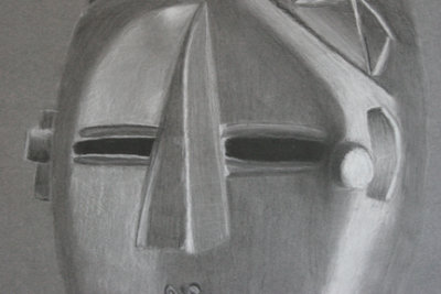 Aidan's mask drawing close up, 7th grade age 12.jpg