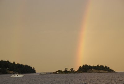 Rainbow over Jesse Island