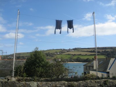 Sailors' jerseys drying in Salcombe