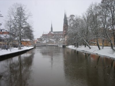 Uppsala: Fyrisn in winter