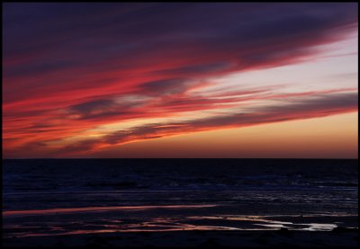 Sunset in Skanör after a stormy day