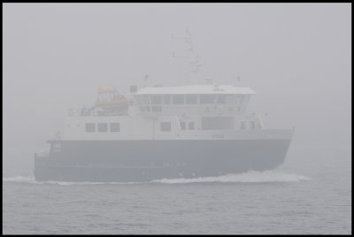 Ferry returning to Laxo from Symbister
