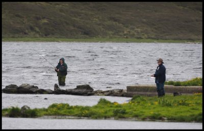 Fishermen at Loch of Tingwall