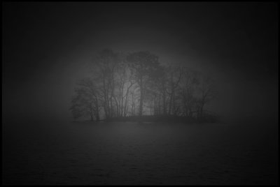 Darkness over lake Helgasjn