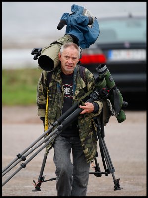 Birdwatchers light equipment - Ottenby