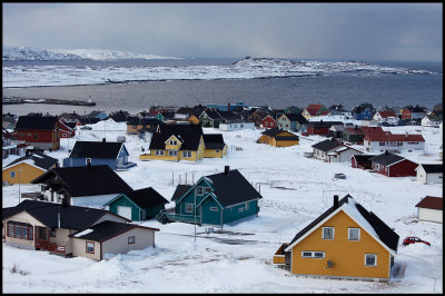 Where it all ends!! Only arctic ocean and unihabited Russian coastline if you continue