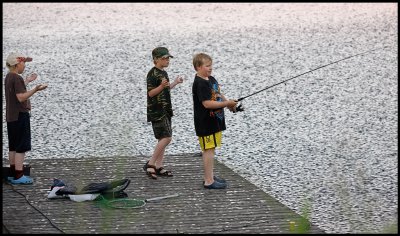 Fishing in rain - Finland